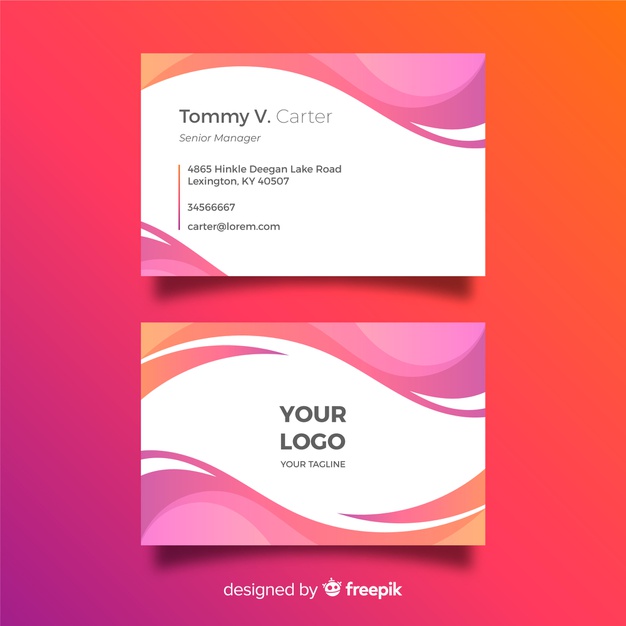 626x626 Business Card Vector Free Download