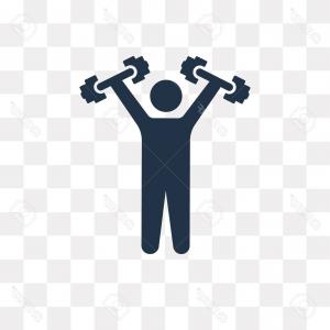 300x300 Photostock Vector Lifting Dumbbells Vector Icon Isolated