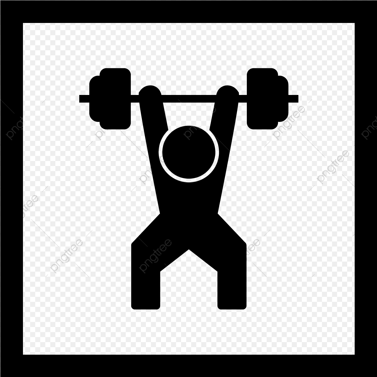 1199x1199 Vector Weightlifting Icon, Man, Training, Heavy Png And Vector