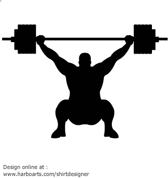 335x355 Download Weightlifter Silhouette