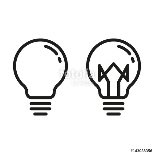 500x500 Lightbulb Vector Icon Stock Image And Royalty Free Vector