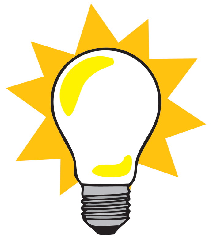 695x800 Vector Lightbulb