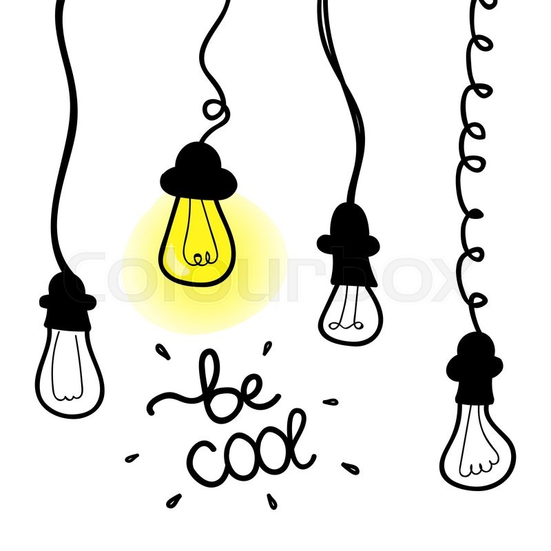 800x800 Vector Lightbulb Icon With Concept Of Stock Vector Colourbox