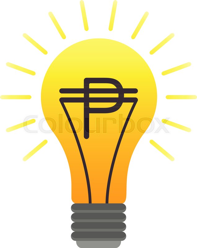 Colorful Vector Lightbulb With Peso, Stock Vector Colourbox 636x800 Colorful Vector Lightbulb With Peso, Stock Vector Colourbox
