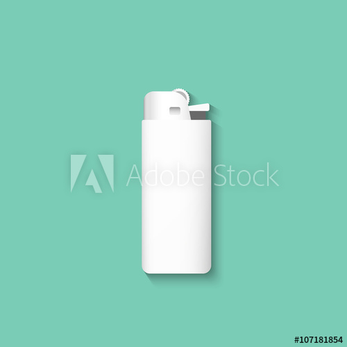 500x500 Vector Lighters Lighter Isolated On A Green Background Template