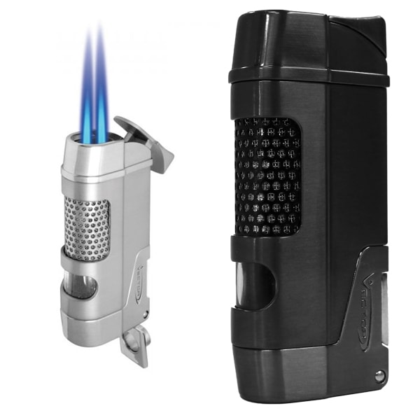 600x600 Vector Lighter Delta Dual Torch Black Matte Each
