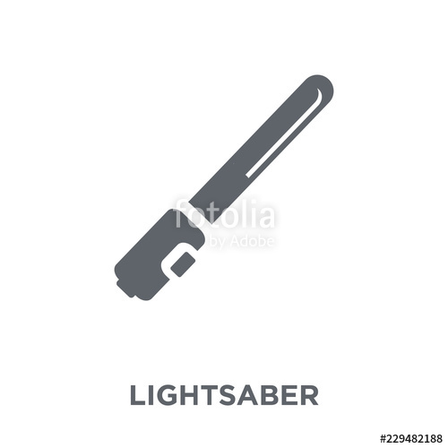 500x500 Lightsaber Icon From Entertainment Collection Stock Image