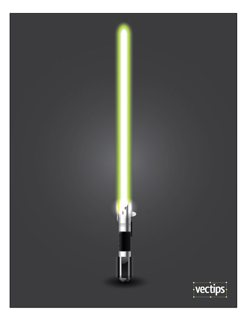 494x640 Create A Glowing Vector Lightsaber Tutorial Created