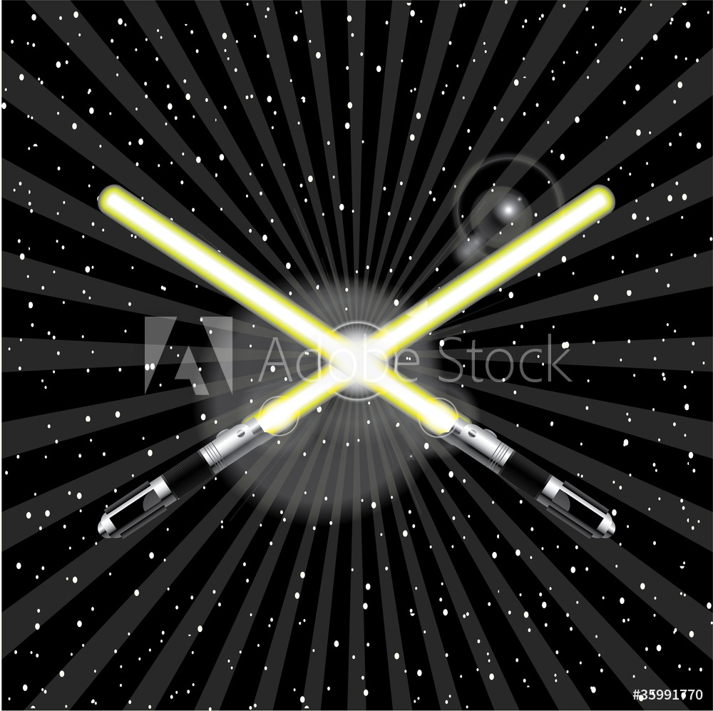 1000x997 Photo Art Print Vector Lightsaber Europosters