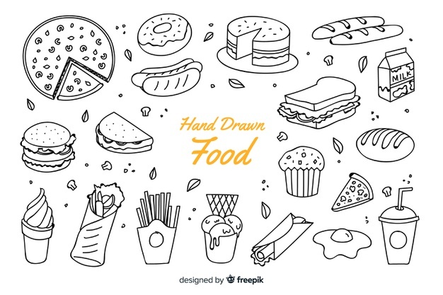 626x417 Hand Drawn Food Vectors, Photos And Free Download