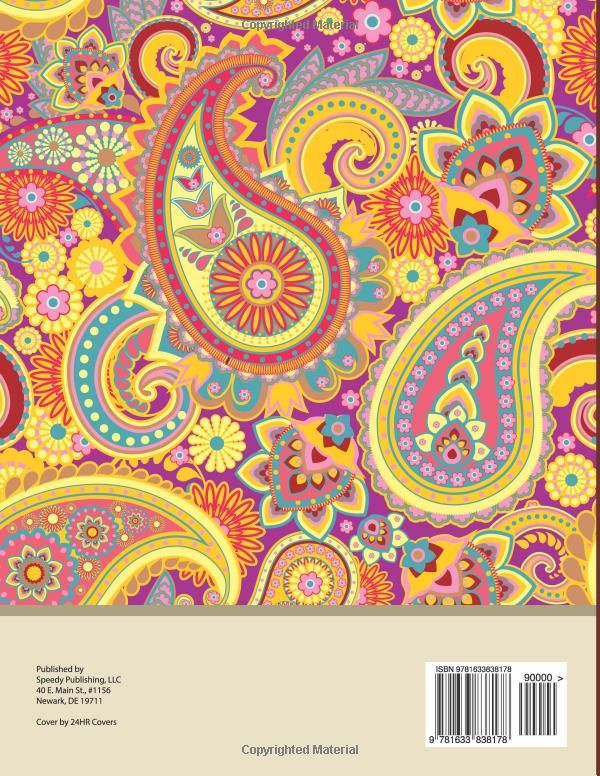 600x776 Paisley Designs Coloring Book Speedy Publishing Llc