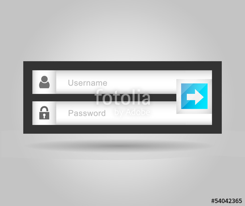 500x419 Vector Login Interface