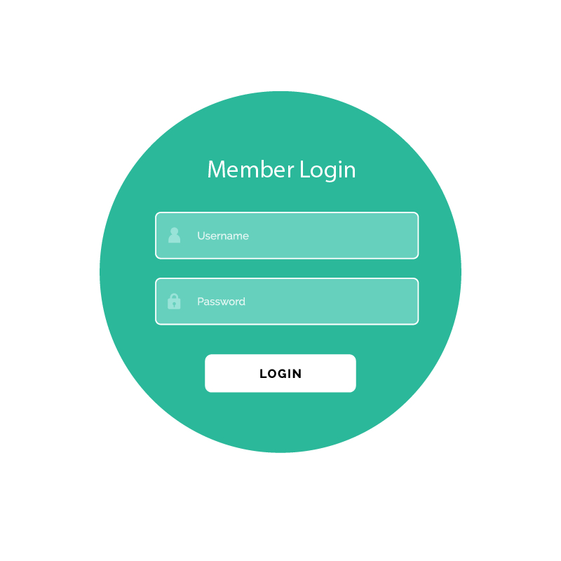 800x800 Creative Login Form Ui Template Vector Design Free Download