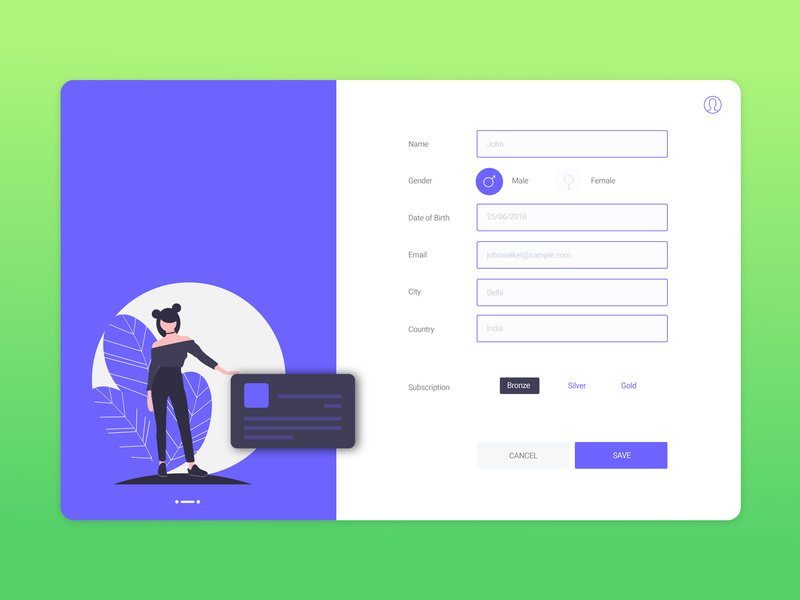 800x600 Free Vector Login Form