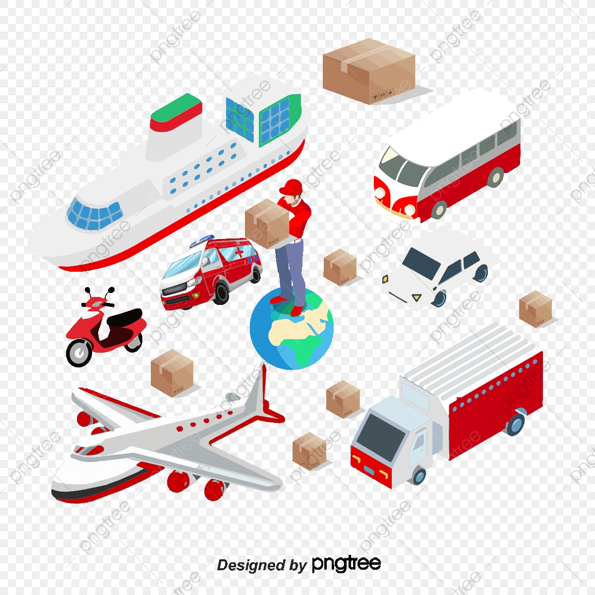 1200x1200 Vector Logistics And Express Transportation Process, Transport
