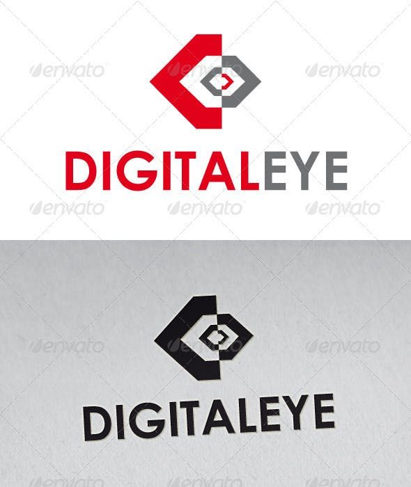 590x700 Digital Eye Logo Vector