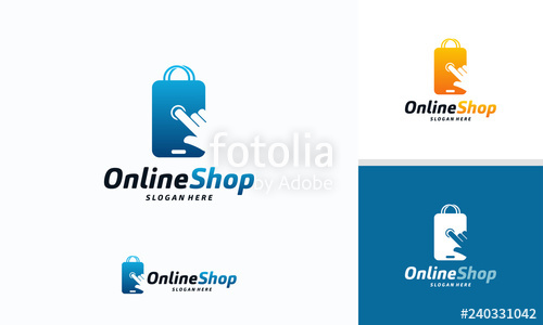 Online Shop Logo Designs Template, Phone Shop Logo Symbol Icon 500x300 Online Shop Logo Designs Template, Phone Shop Logo Symbol Icon