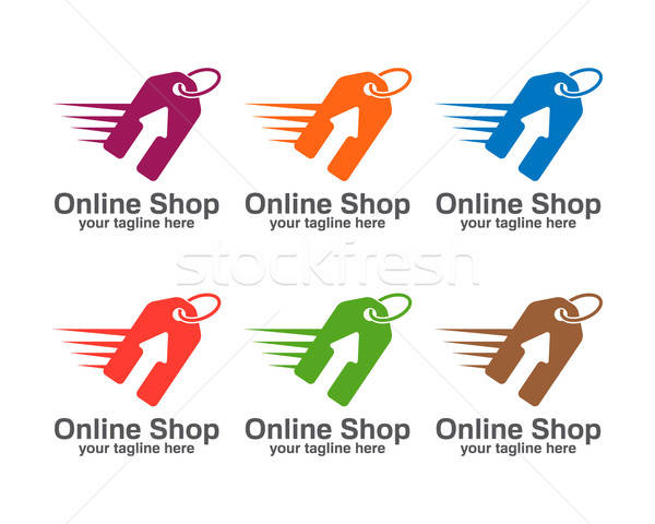 Online Store Logo Design Vector Shopping Cart And Price Tag Log 600x480 Online Store Logo Design Vector Shopping Cart And Price Tag Log