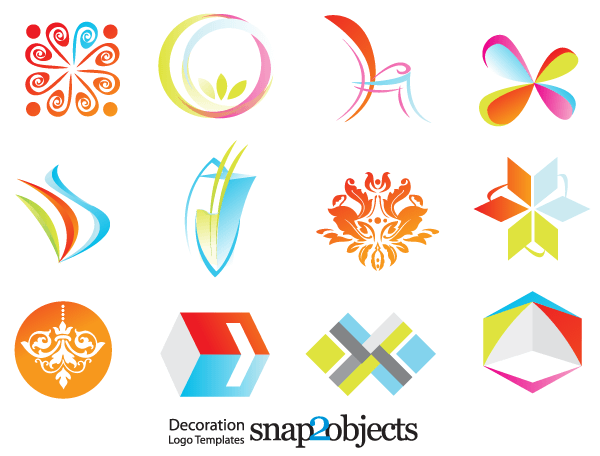 Free Decoration Logo Template Vector Icons 600x456 Free Decoration Logo Template Vector Icons