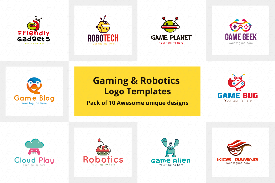 Logovenue Gaming Robotics Logo Templates Pack Of Awesome 1160x772 Logovenue Gaming Robotics Logo Templates Pack Of Awesome