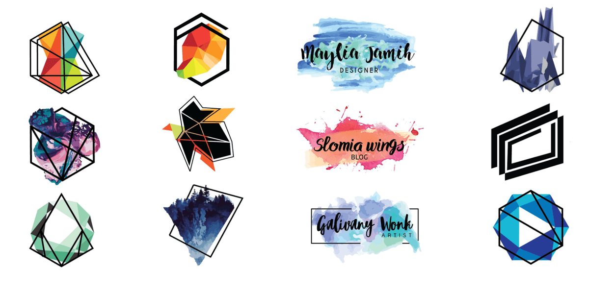 Vector Logo Templates, From Colorful Designs To Black 1200x600 Vector Logo Templates, From Colorful Designs To Black