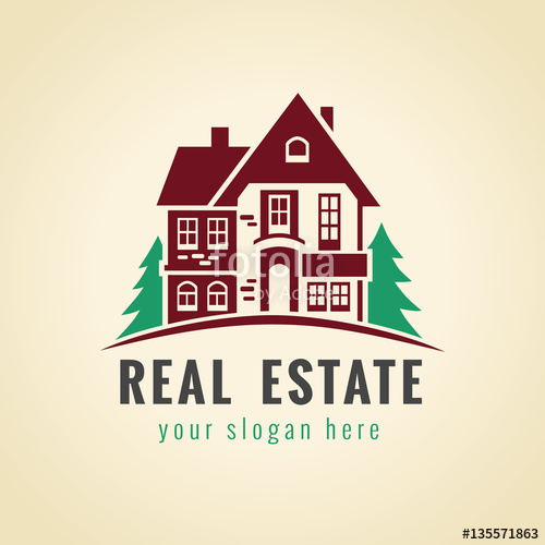 500x500 Real Estate Vector Logo House For Sale Sign Sign For Estate