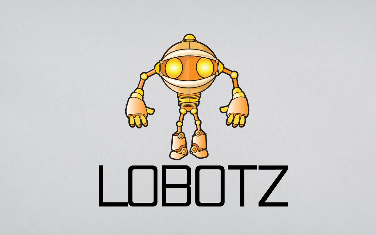 1200x750 Robot Vector Logo For Sale