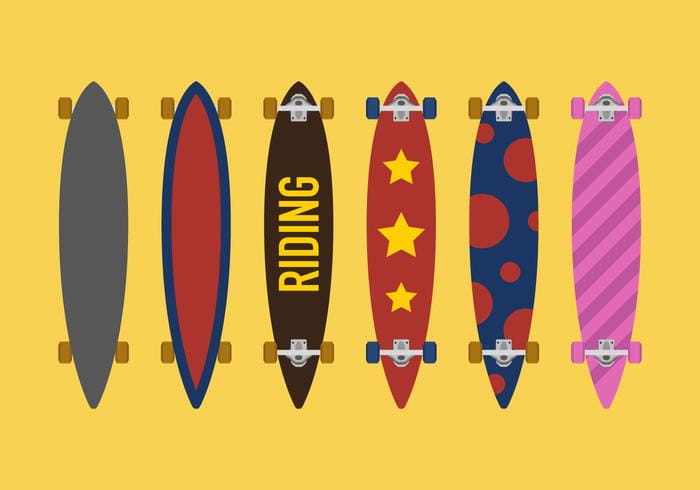 700x490 Longboard Vector Set Free Graphics Uihere