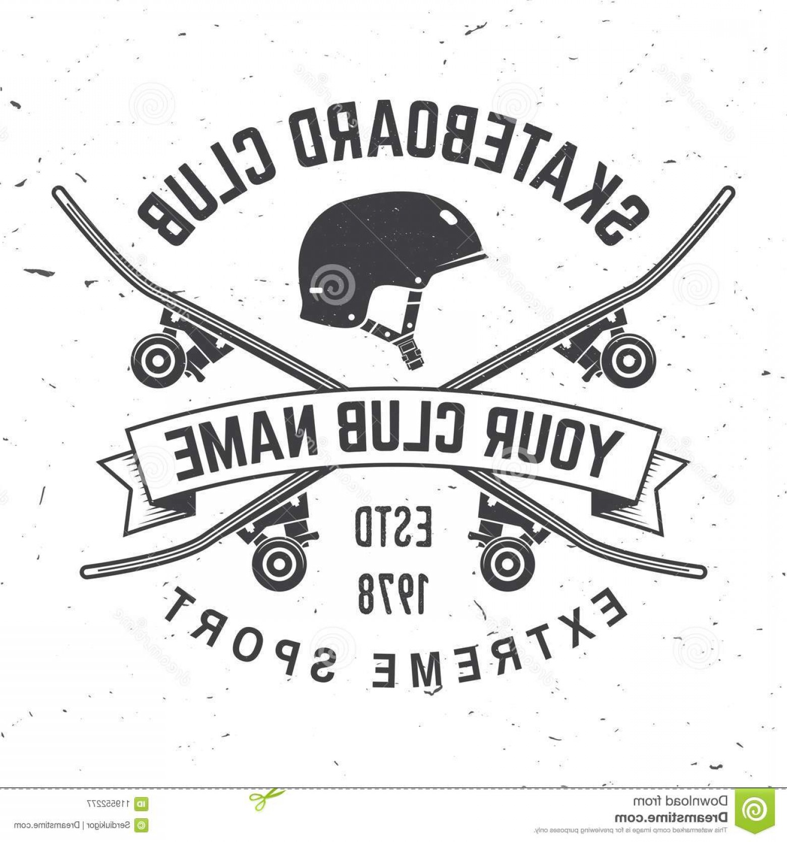 1560x1668 Skateboard Club Badge Vector Illustration Skateboard Club Badge