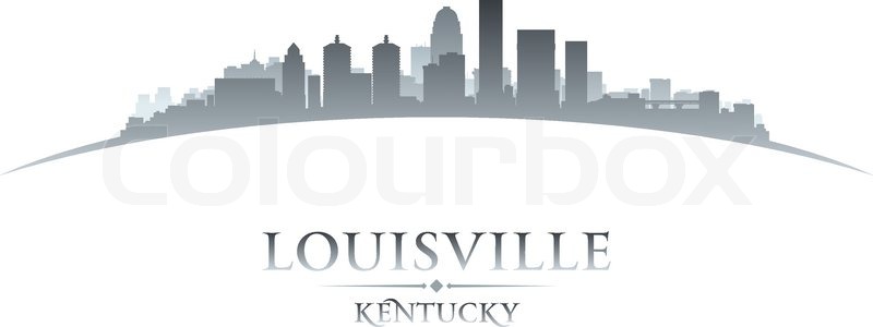800x300 Louisville Kentucky City Skyline Stock Vector Colourbox