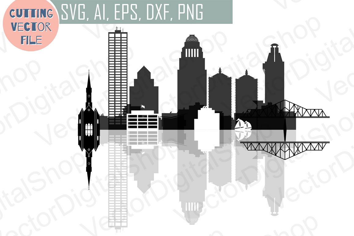 1158x772 Louisville Skyline Vector, Kentucky Usa City, Png, Dwg