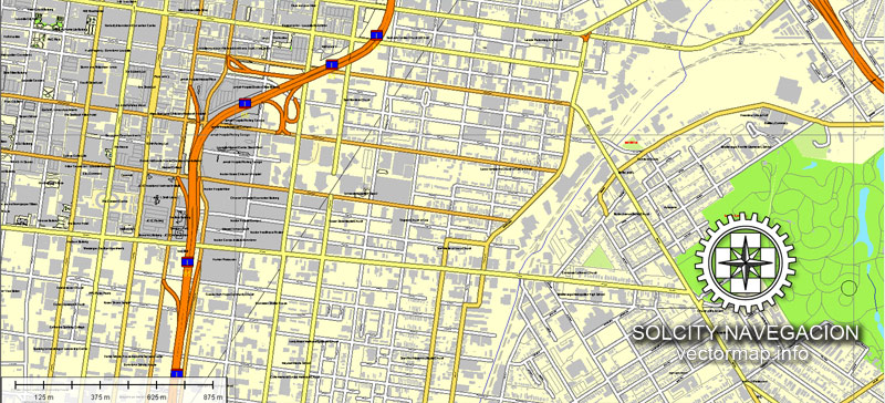 800x364 Louisville, Kentucky, Us Printable Vector Street Atlas Parts