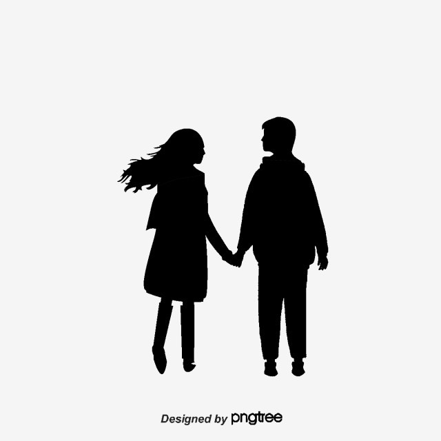 640x640 Couple Silhouette, Couple Vector, Silhouette Vector, Lovers Png