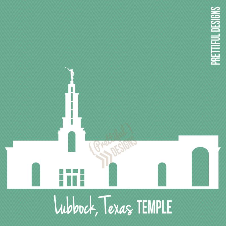 794x794 Lubbock Texas Temple Silhouette Lds Mormon Clip Art Png Etsy