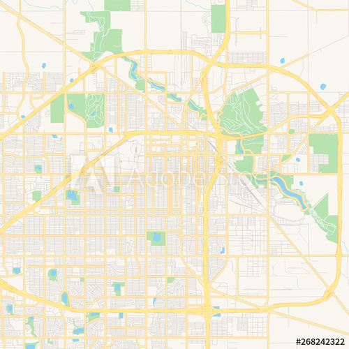 500x500 Empty Vector Map Of Lubbock, Texas, Usa