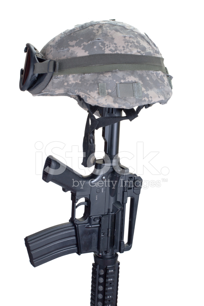 Rifle And Helmet Memorial Stock Photos 682x1024 Rifle And Helmet Memorial Stock Photos