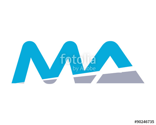500x400 Ma Letter Logo Modern Stock Image And Royalty Free Vector