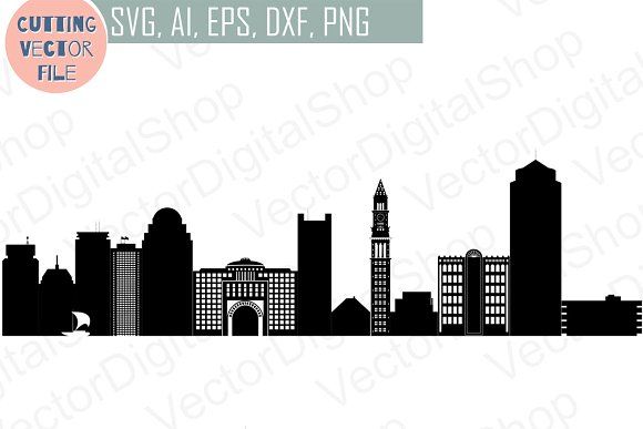 580x387 Boston Vector Ma Usa Skyline
