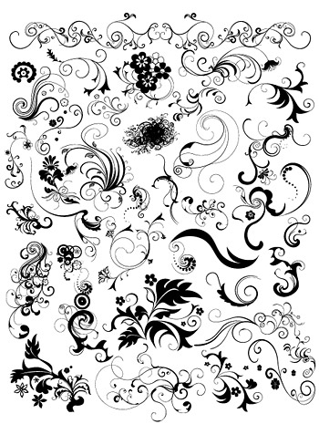 350x465 Several Functional Black And White Dynamic Pattern Vector Ma