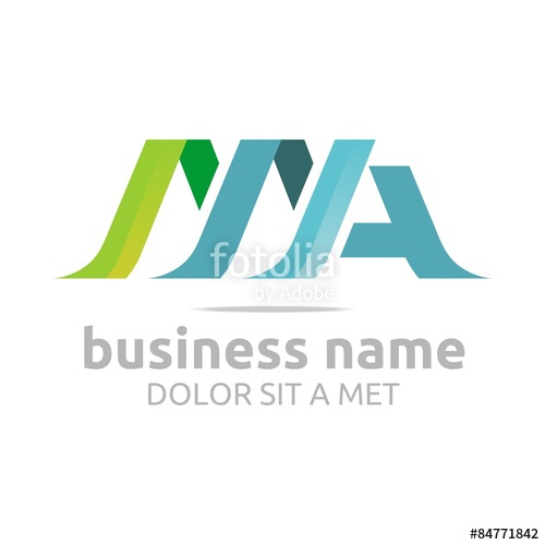 500x500 Logo Letter M A Symbol Vector Stock Image And Royalty Free Vector