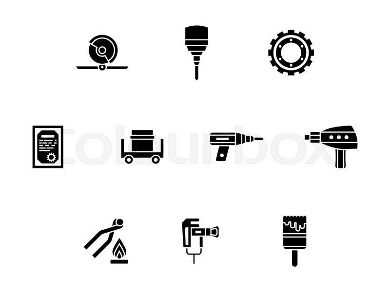 800x600 Abstract Monochrome Symbols Of Metal Stock Vector Colourbox