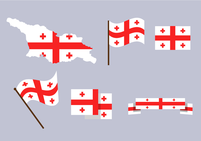 700x490 Free Georgia Map Vector