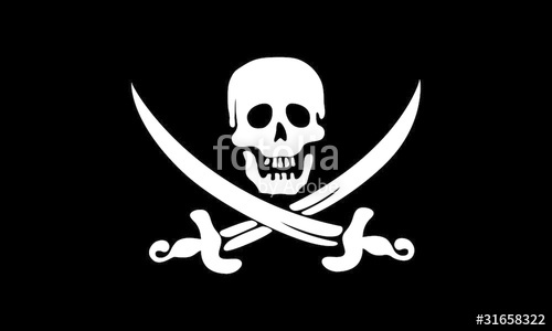 500x300 Piratenflagge Stock Image And Royalty Free Vector