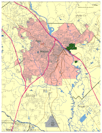 200x259 Editable Macon, Ga City Map