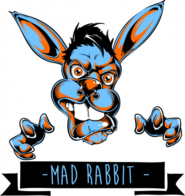Mad Rabbit Vector Premium Download 626x662 Mad Rabbit Vector Premium Download