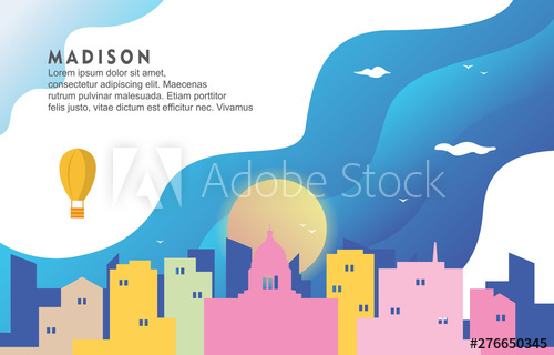 500x320 Madison Wisconsin City Building Cityscape Skyline Dynamic