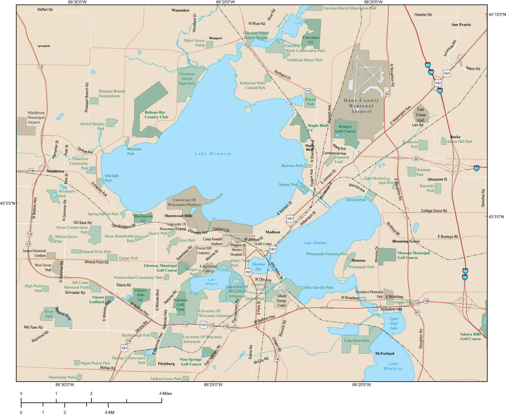 1610x1320 Madison Wisconsin Map Adobe Illustrator Vector Format