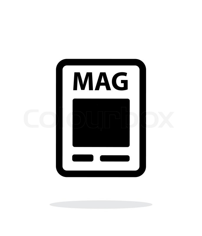 686x800 Magazine Icon On White Background Stock Vector Colourbox