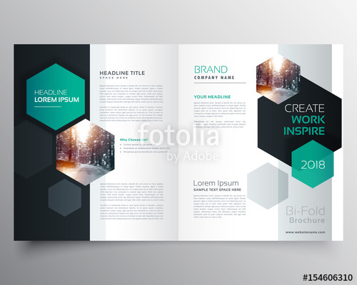 500x400 Bifold Business Brochure Or Magazine Cover