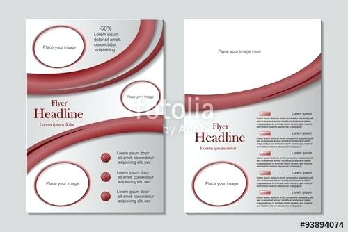 500x334 Magazine Back Cover Template Vector Flyer Design In Size